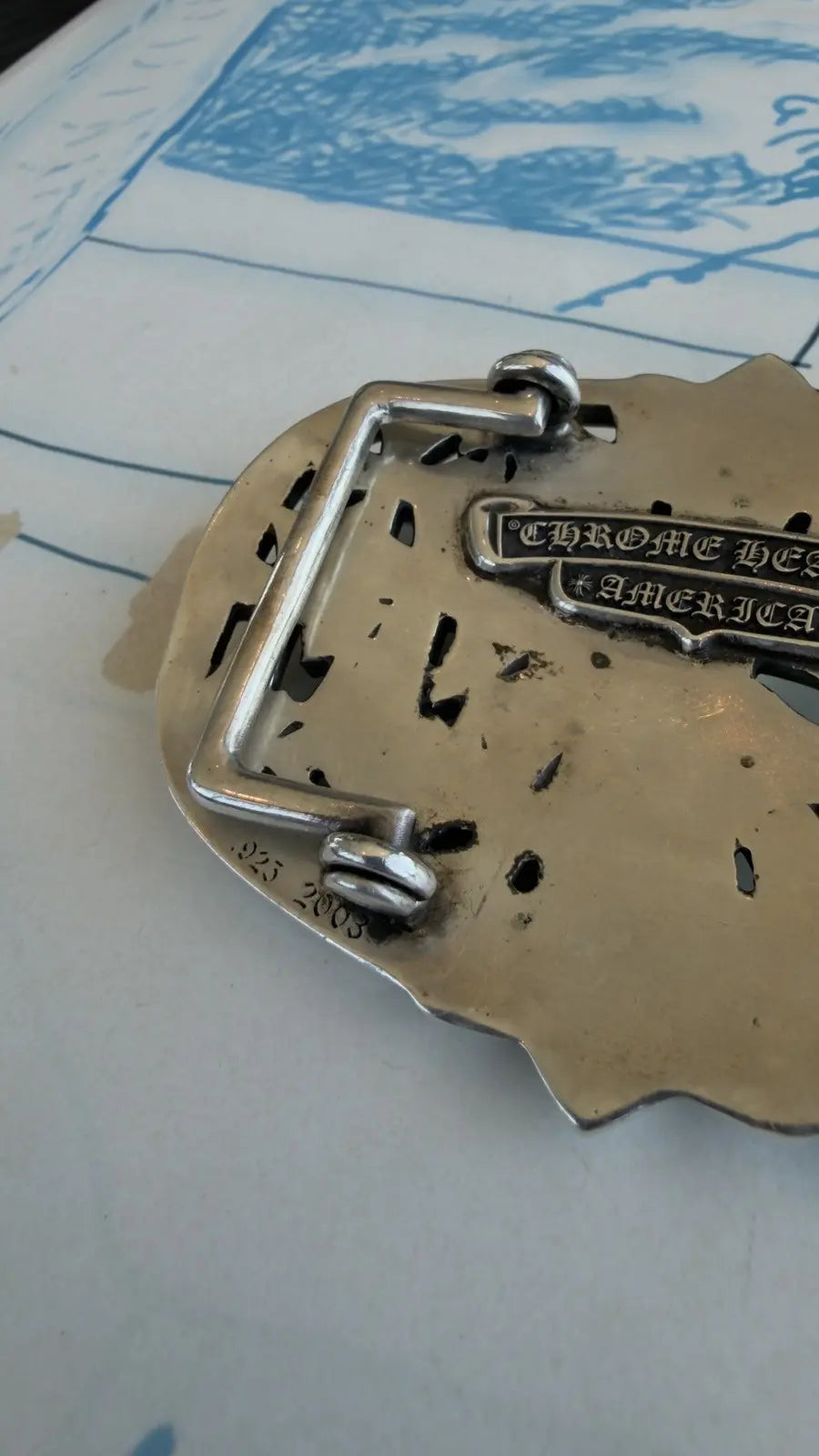 Chrome Hearts Cemetery Cross Belt Buckle Chrome Hearts