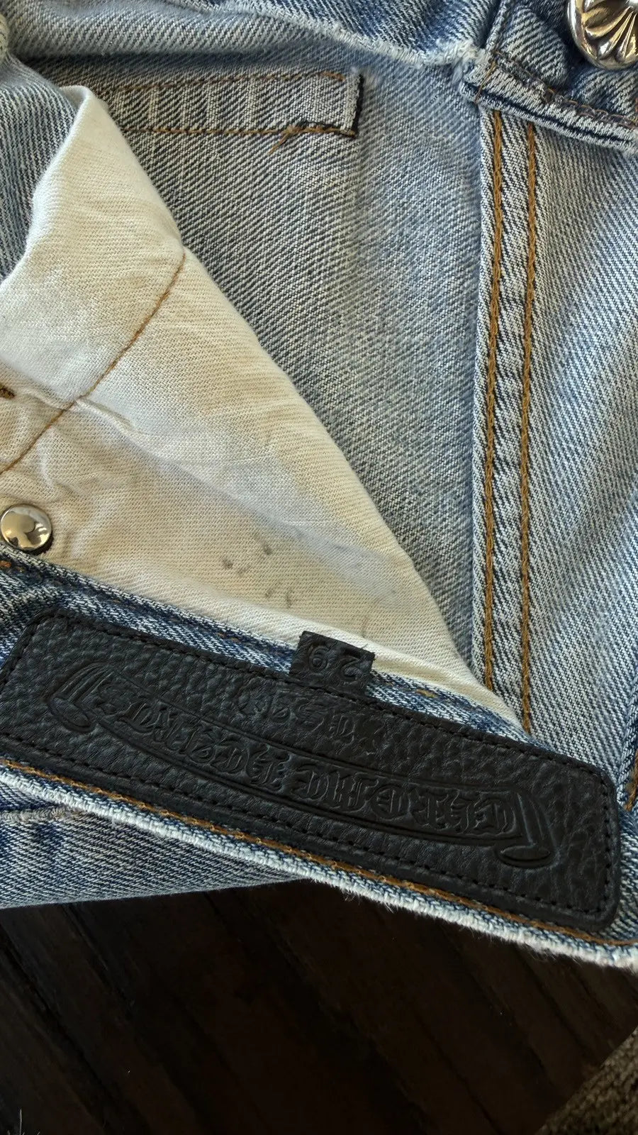 Chrome Hearts x Levi's Cross Patch Jeans Size 29 Chrome Hearts