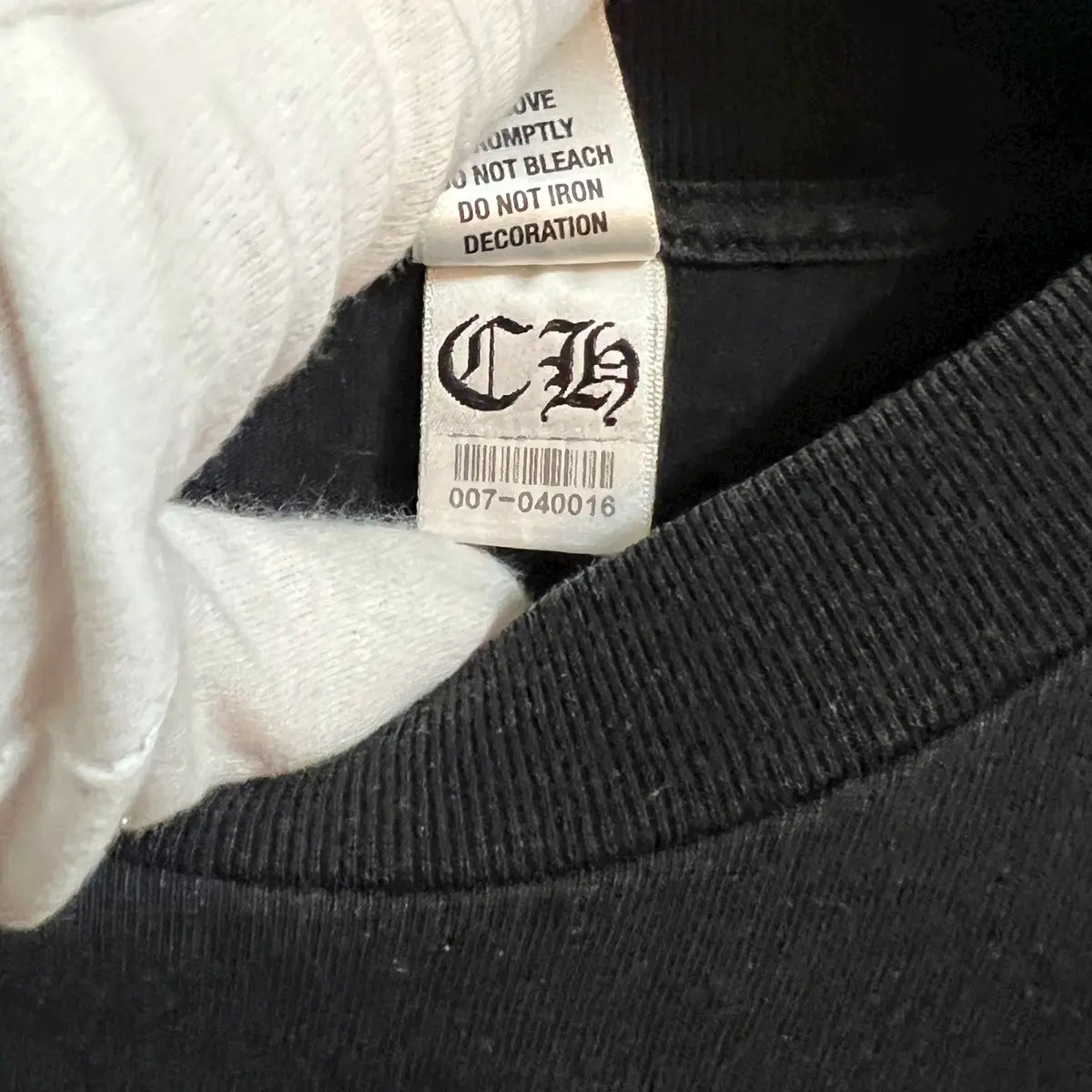 2000s Chrome Hearts USA Flag Scroll Logo Pocket Tee