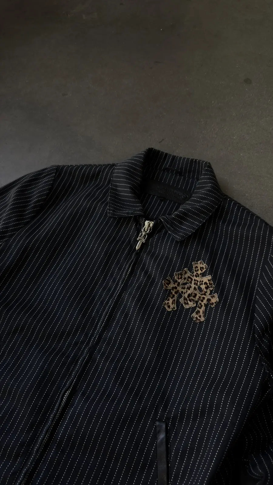 Chrome Hearts Cheetah Triple Cross Work Jacket