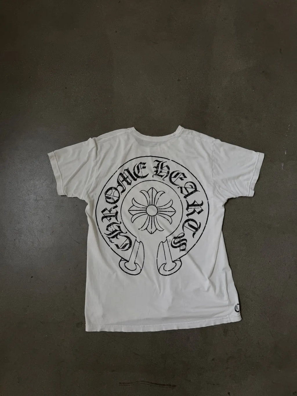 Chrome Hearts Horse Shoe Logo Tee White