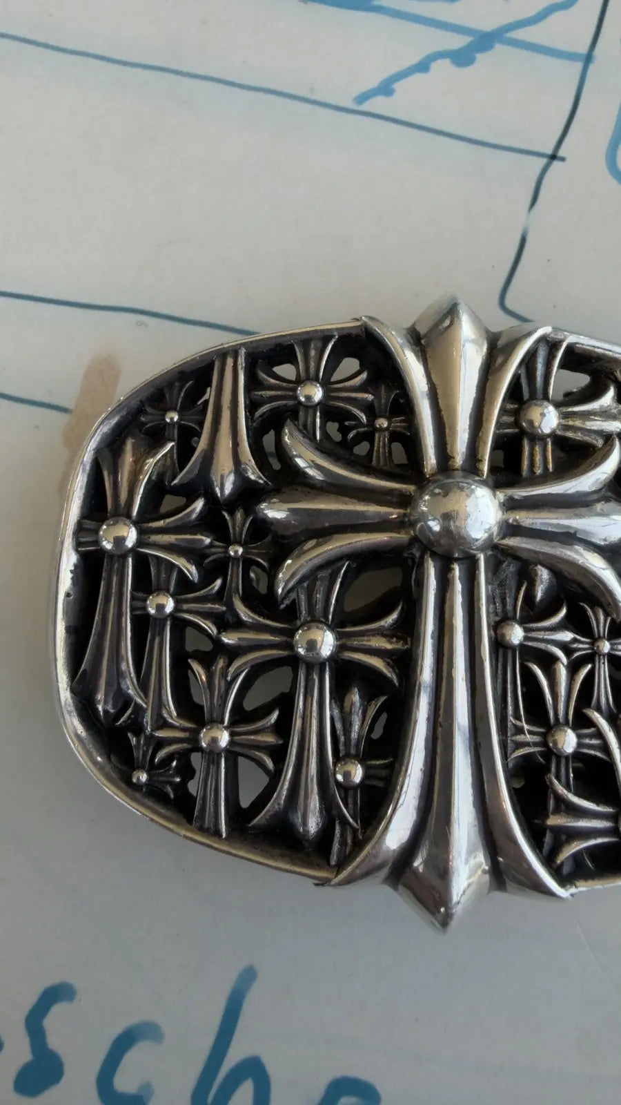 Chrome Hearts Cemetery Cross Belt Buckle Chrome Hearts