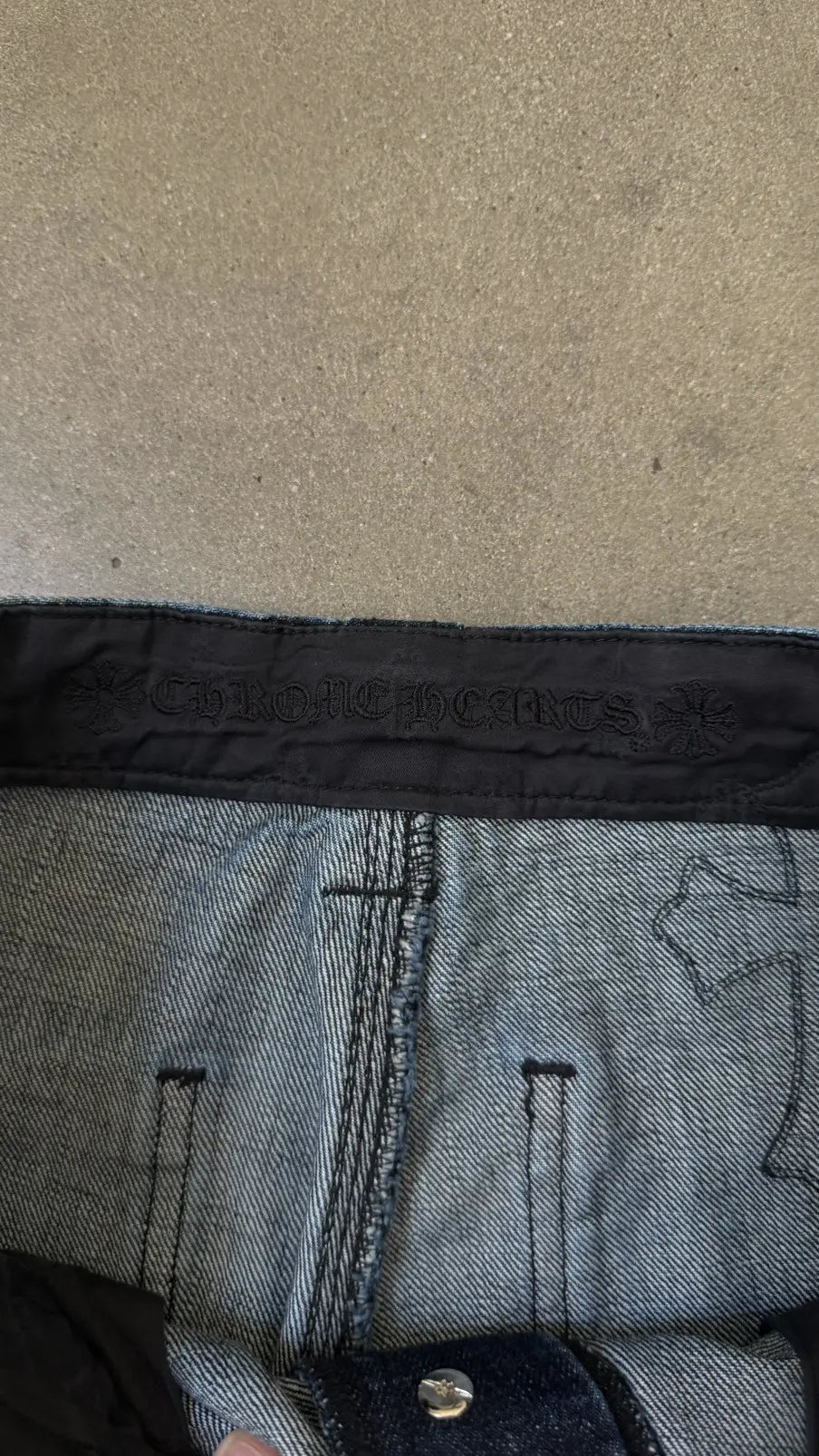 Chrome Hearts Turbo Diesel Cross Patch Carpenter Jeans