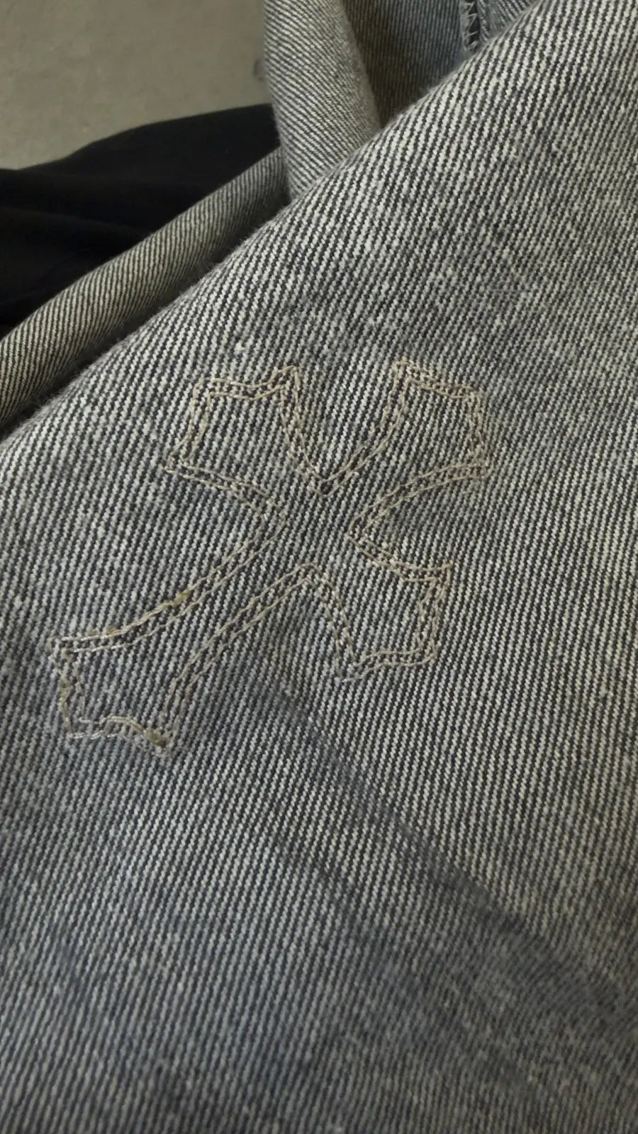 Chrome Hearts LEVI'S Black Denim "GOLD CROSSES"