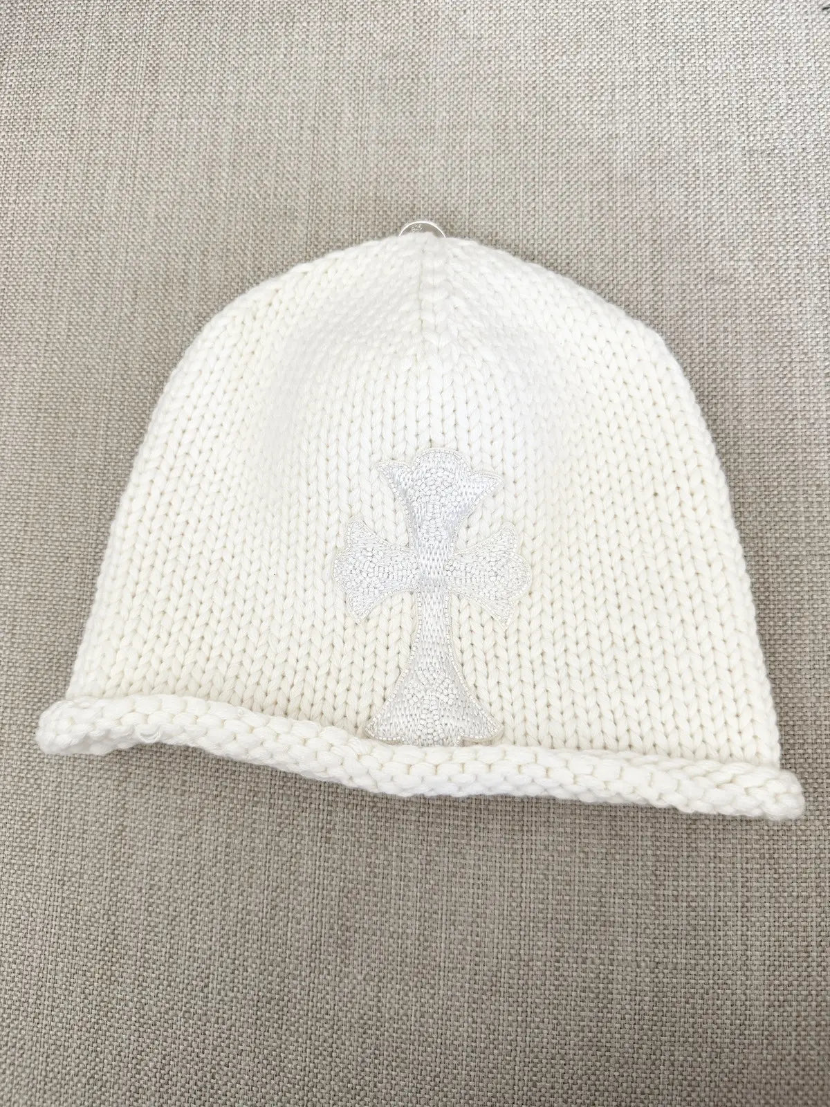 Chrome Hearts Beaded Cross Patch Beanie