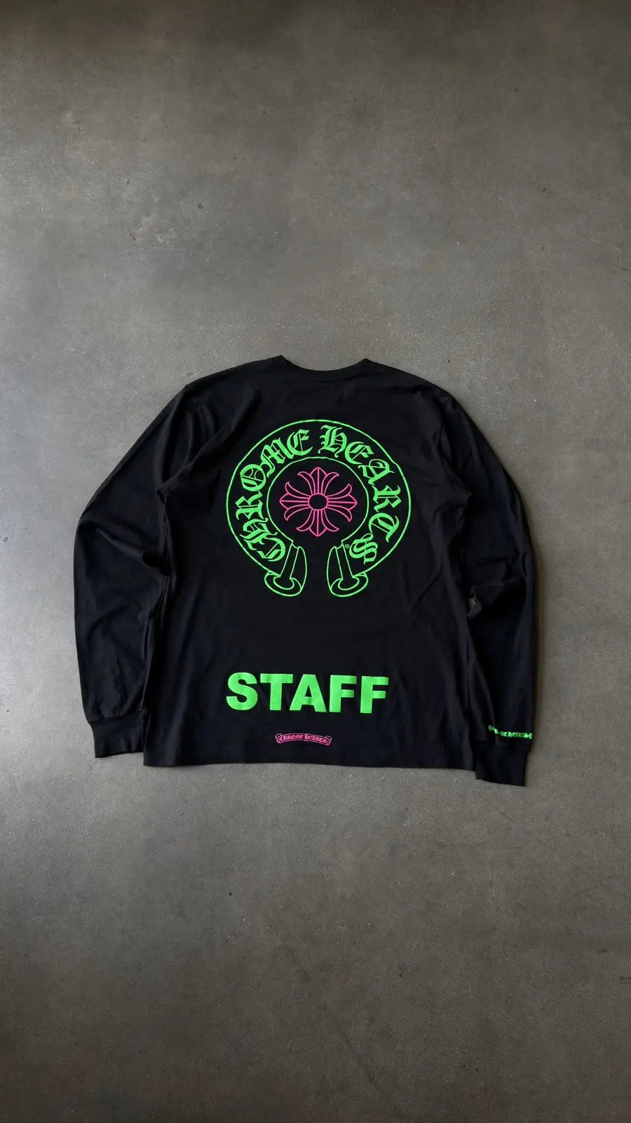Chrome Hearts “Christmas” STAFF Horseshoe LS Tee