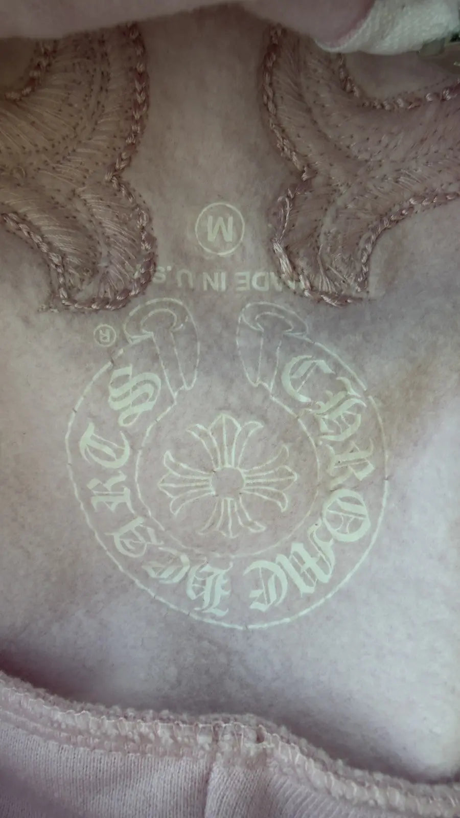Chrome Hearts Pink Vine Dagger Beaded Hoodie Chrome Hearts