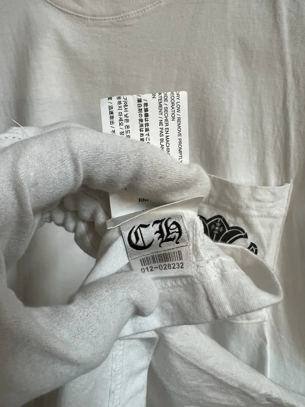 Chrome Hearts Jumbo Horseshoe Cross Pocket Tee