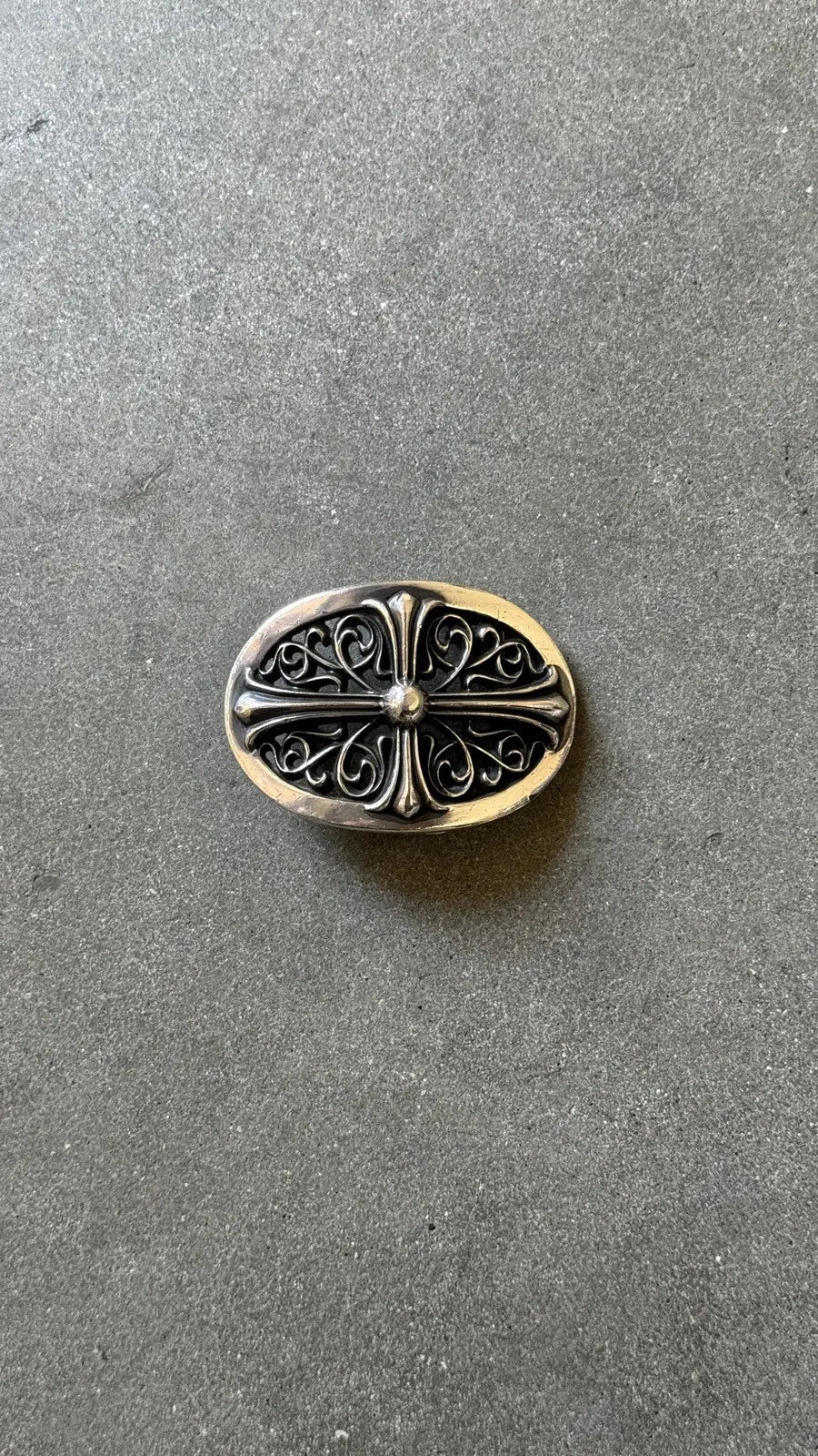 Chrome Hearts Oval Cross Belt Buckle