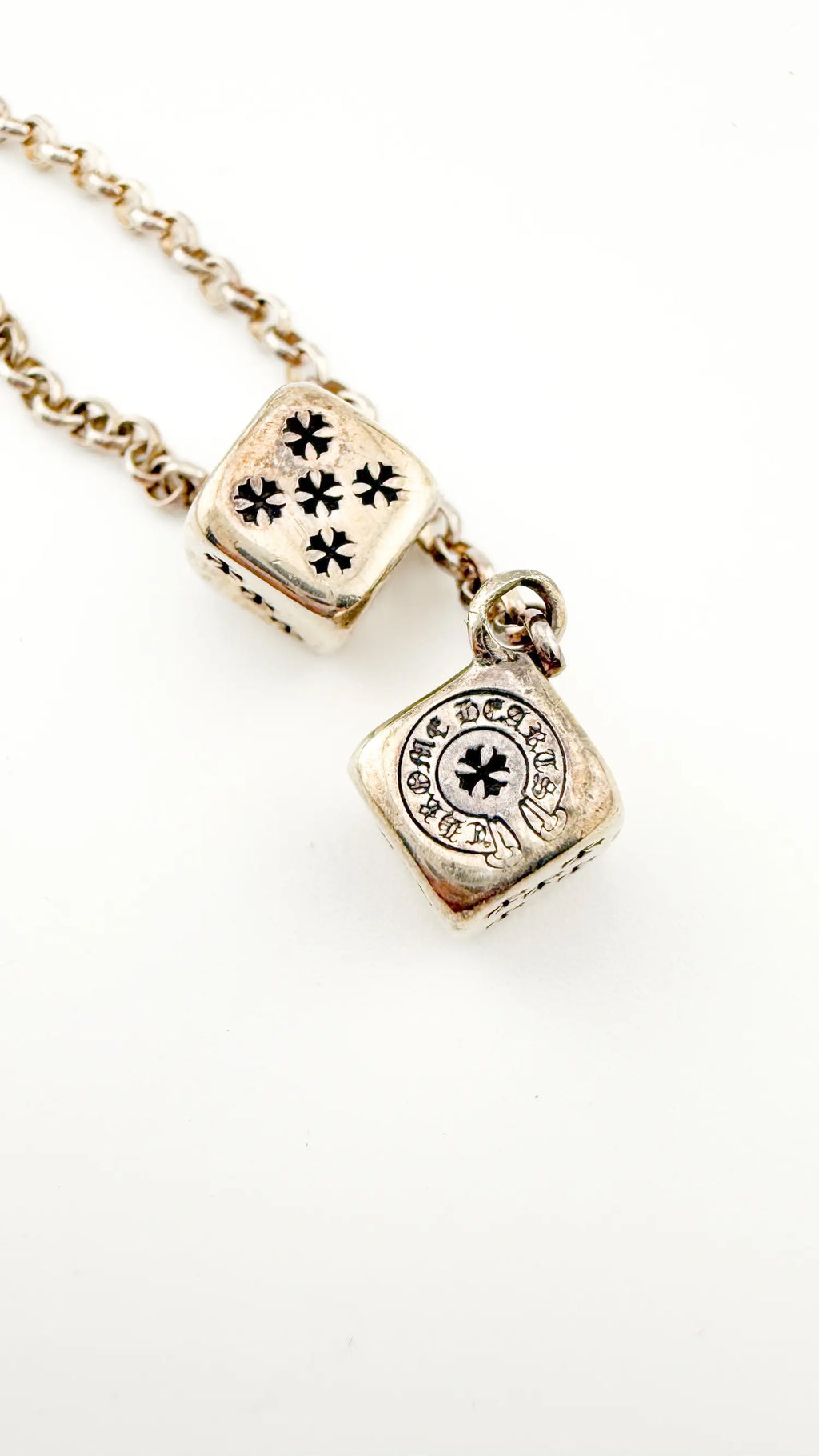 Chrome Hearts CH Plus Post Dice Left Side Earring