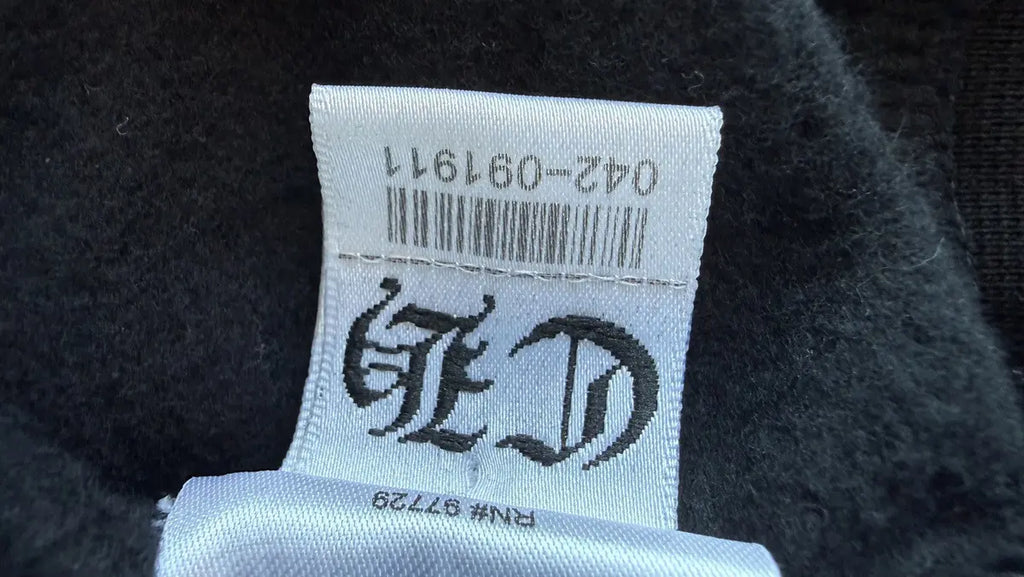 Chrome Hearts Vertical Logo Zip-Up Hoodie Chrome Hearts