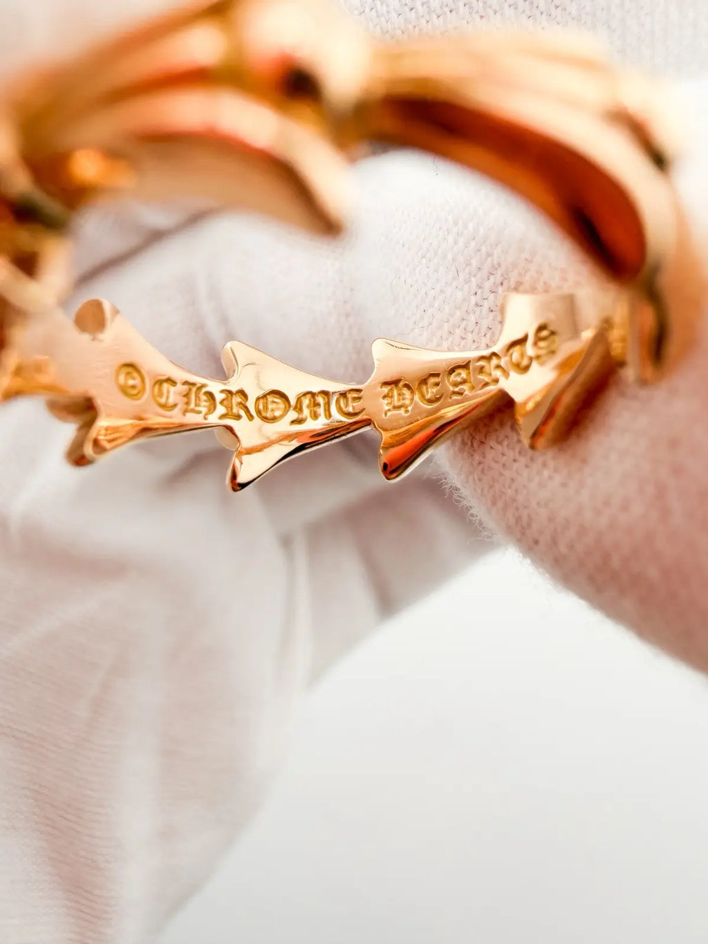 Chrome Hearts Gold Crosstail Ring