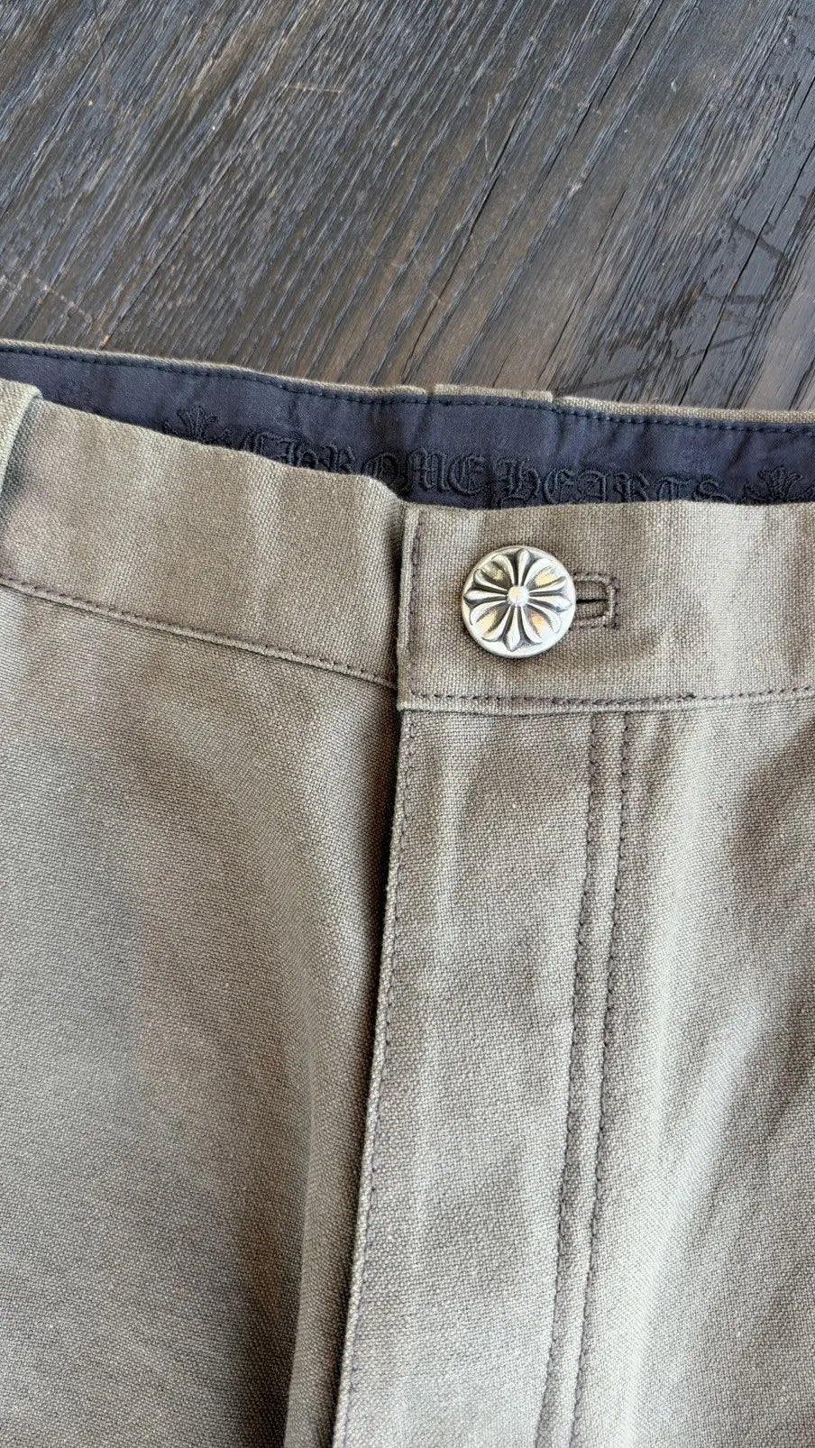 Chrome Hearts Cross Patch Double Knee Carpenter Shorts Size 36 Chrome Hearts