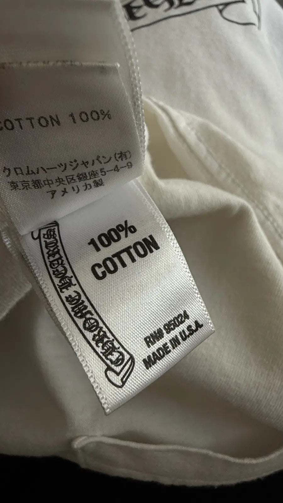 Chrome Hearts White Tokyo Pocket Tee