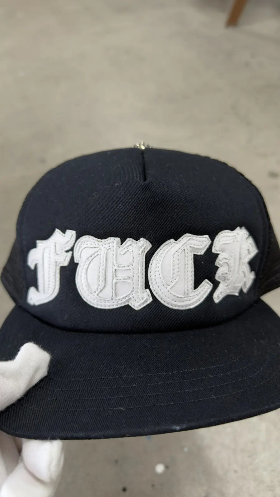 Chrome Hearts Letter-Patch Trucker Hat