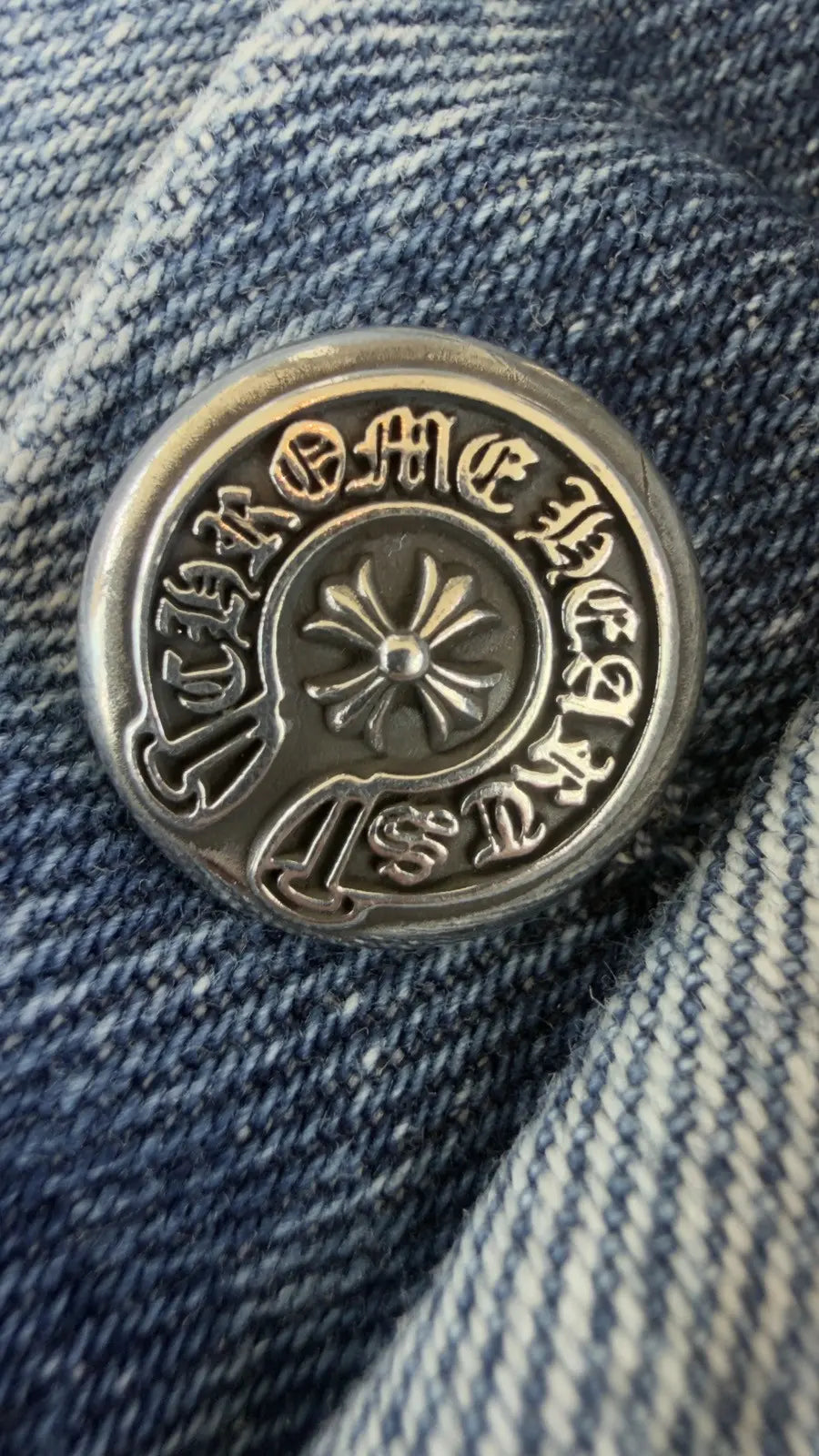 Chrome Hearts Levi Cross Patch Jeans Chrome Hearts