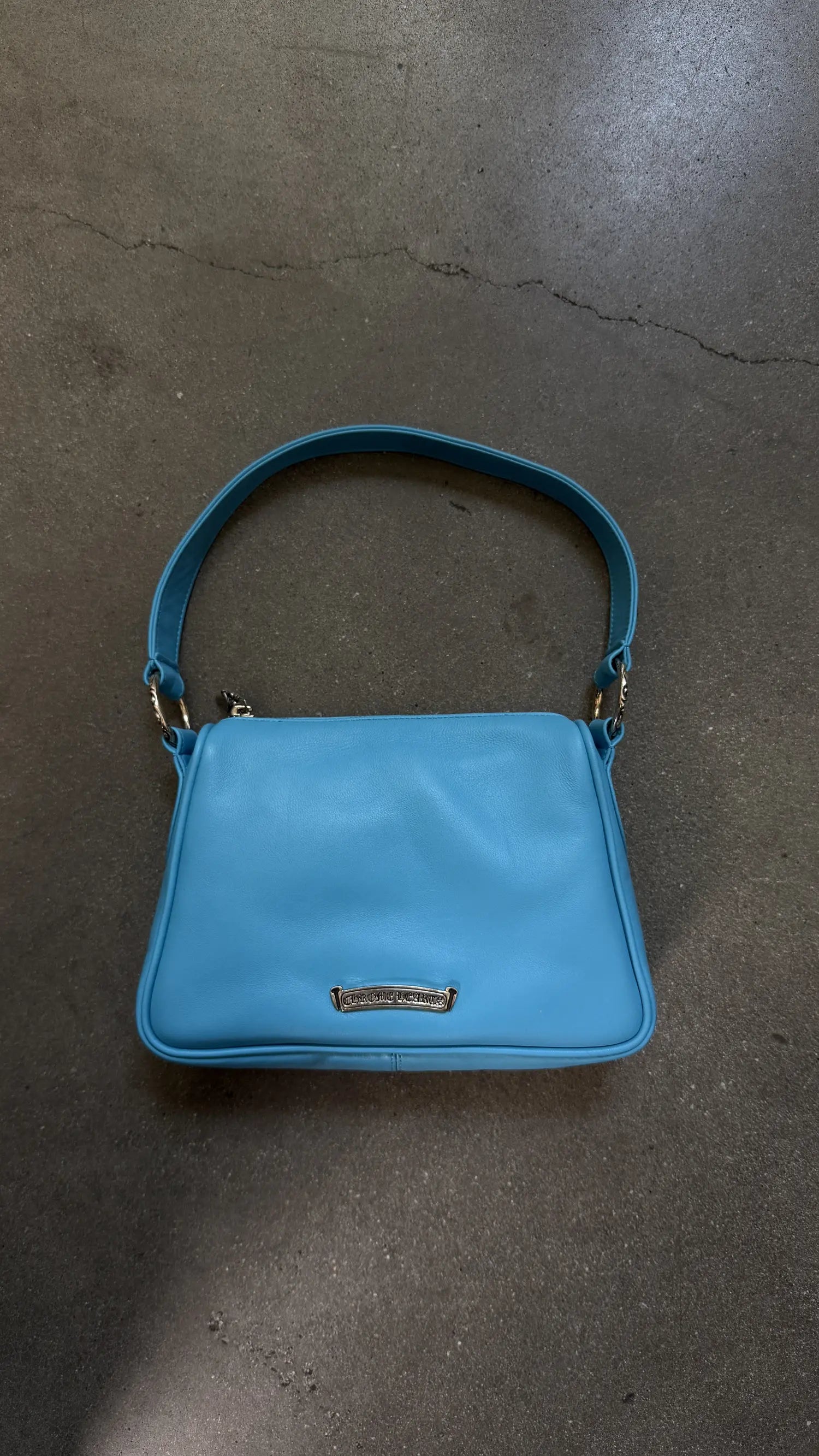 Chrome Hearts Silver Blue Dagger Chicken Nugget Bag
