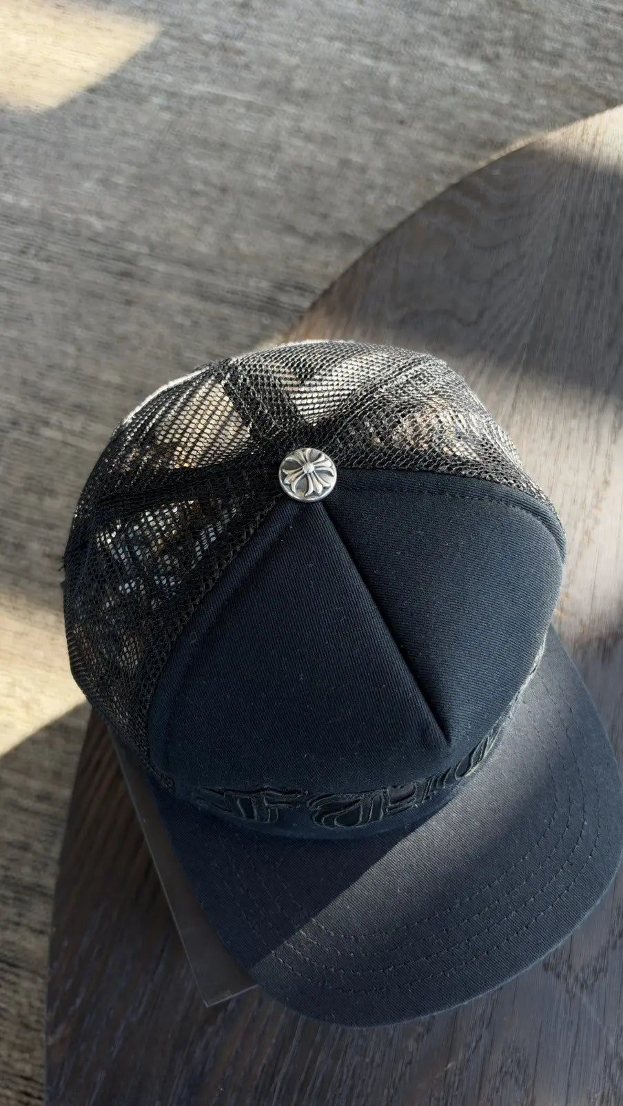 Chrome Hearts "FUCK" Leather Patch Trucker Hat Chrome Hearts