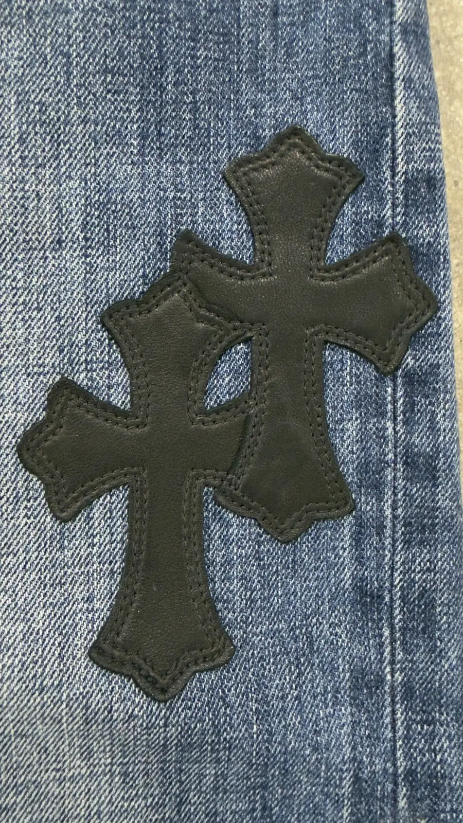 Chrome Hearts Star Lucky Patch Black Patch Denim