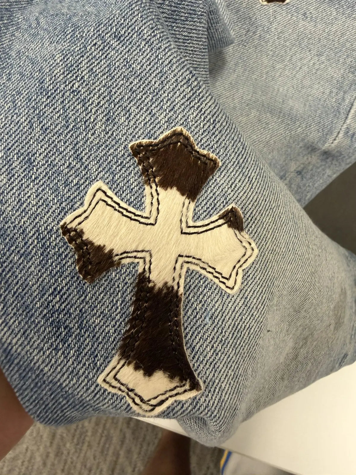 Chrome Hearts Levis Zebra Cross Patch Jeans