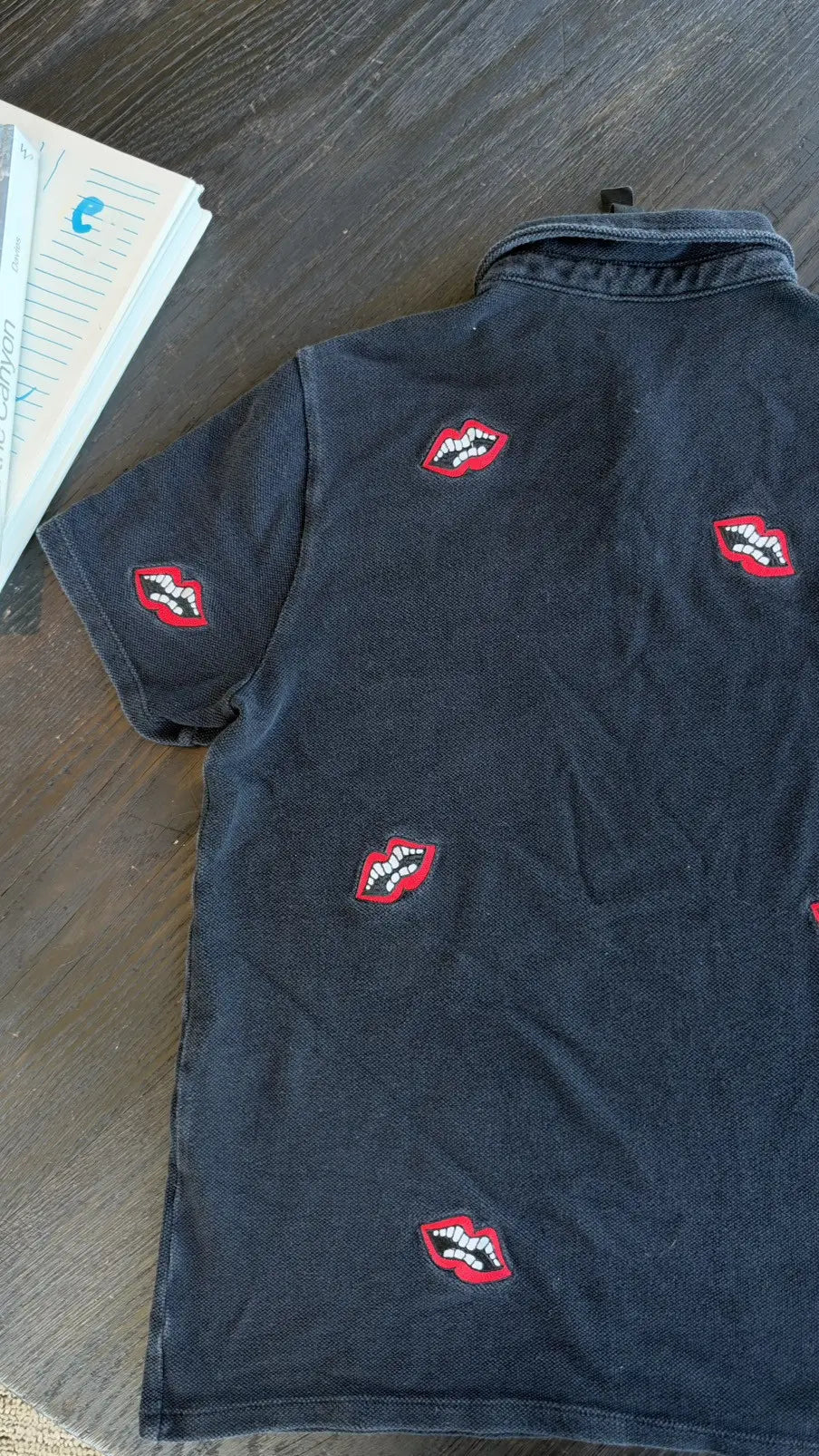 Chrome Hearts x Matty Boy "Chomper" Lips Polo Shirt Size L Chrome Hearts