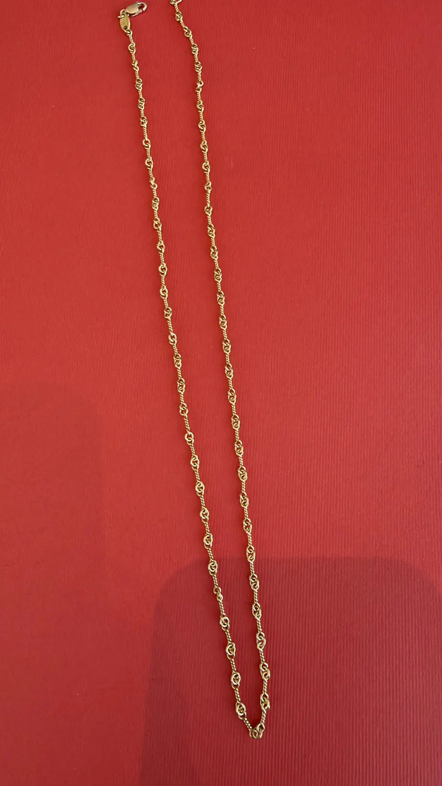 Chrome Hearts 22K Gold Twist Chain Necklace - 20 Inches Chrome Hearts