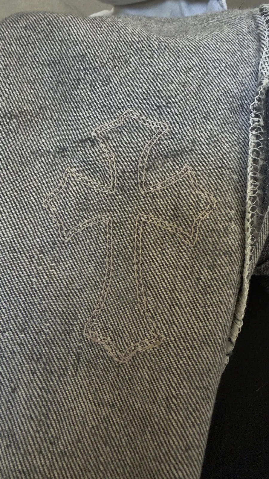 Chrome Hearts LEVI'S Black Denim "GOLD CROSSES"