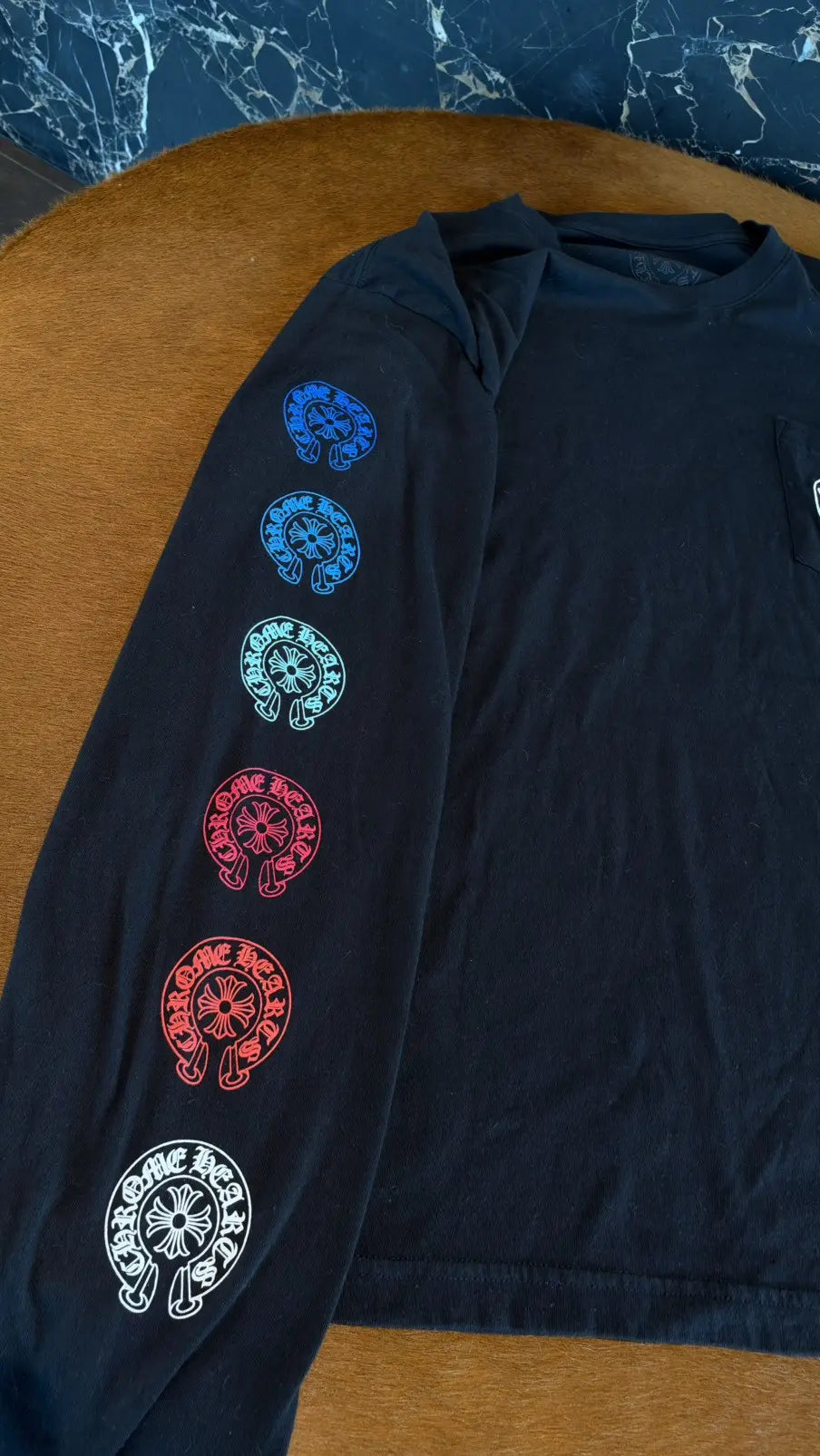 Chrome Hearts Multi-Color Cross Horseshoe Long-Sleeve Size XL Chrome Hearts