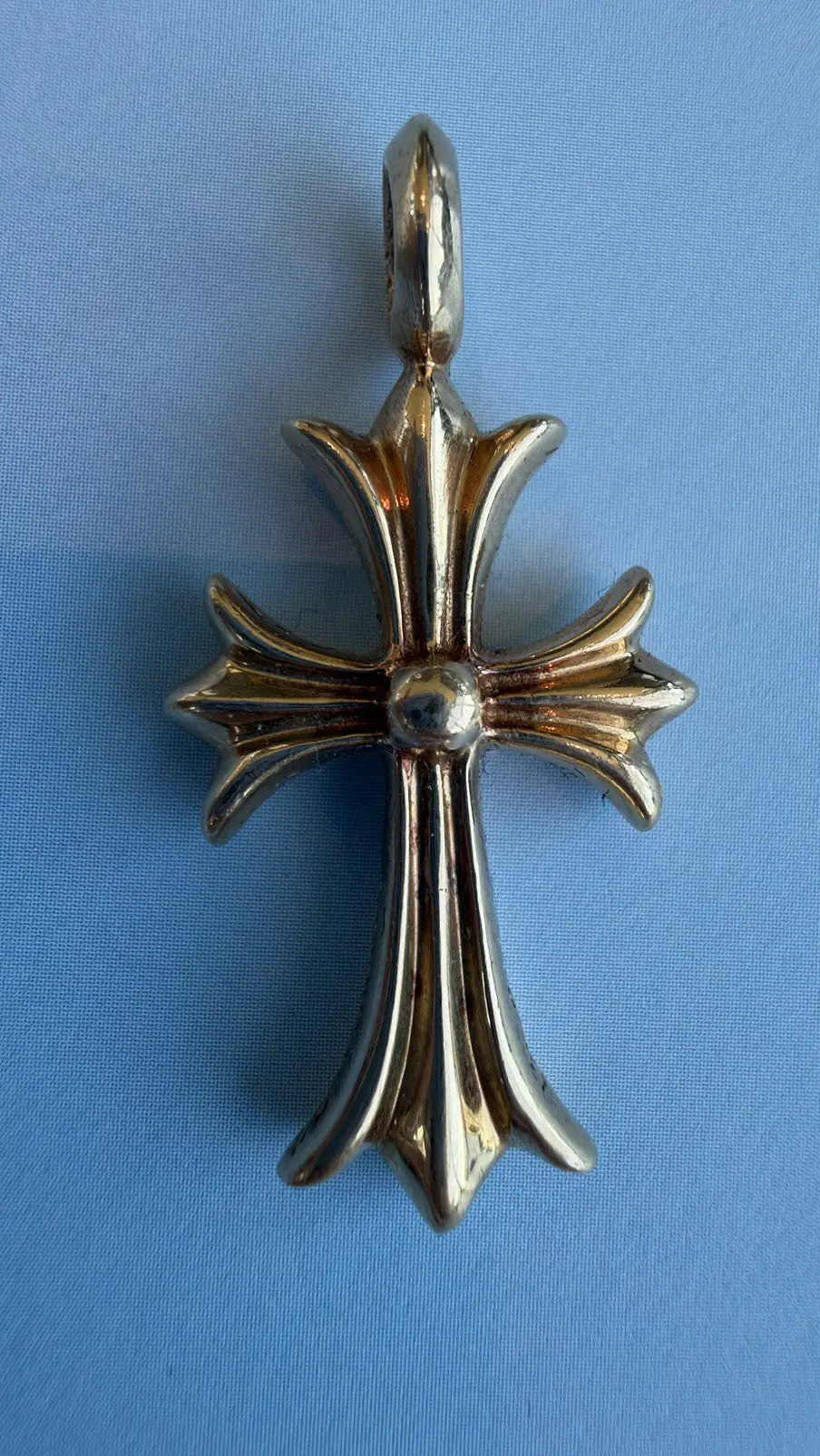 Chrome Hearts 22K Gold Diamond Cross Pendant Chrome Hearts