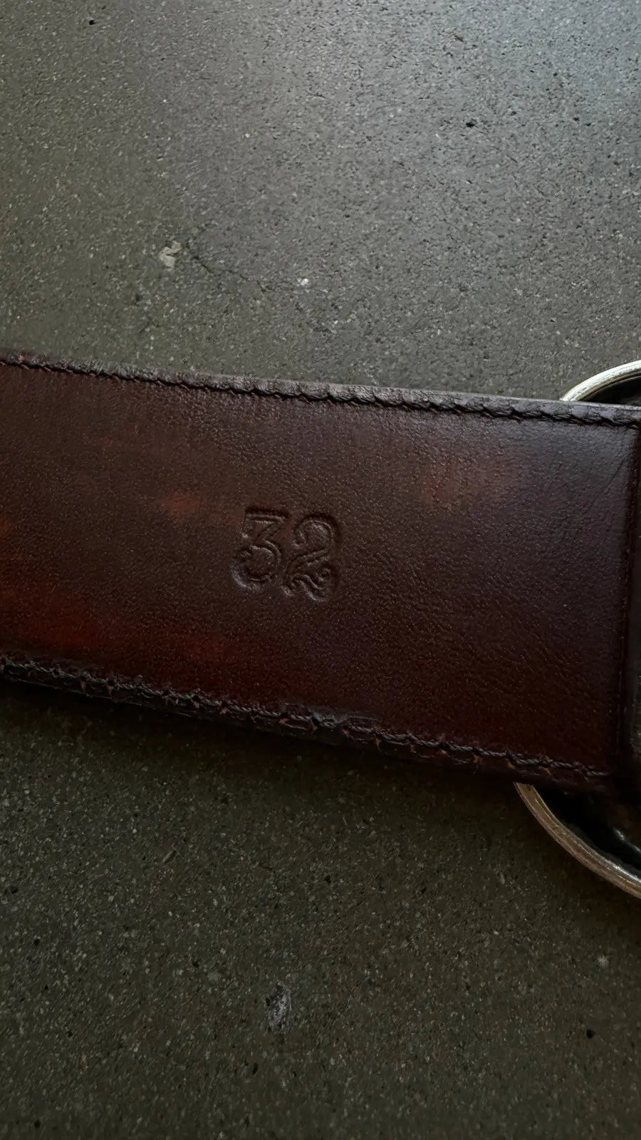 Chrome Hearts Brown Leather Gunslinger Belt