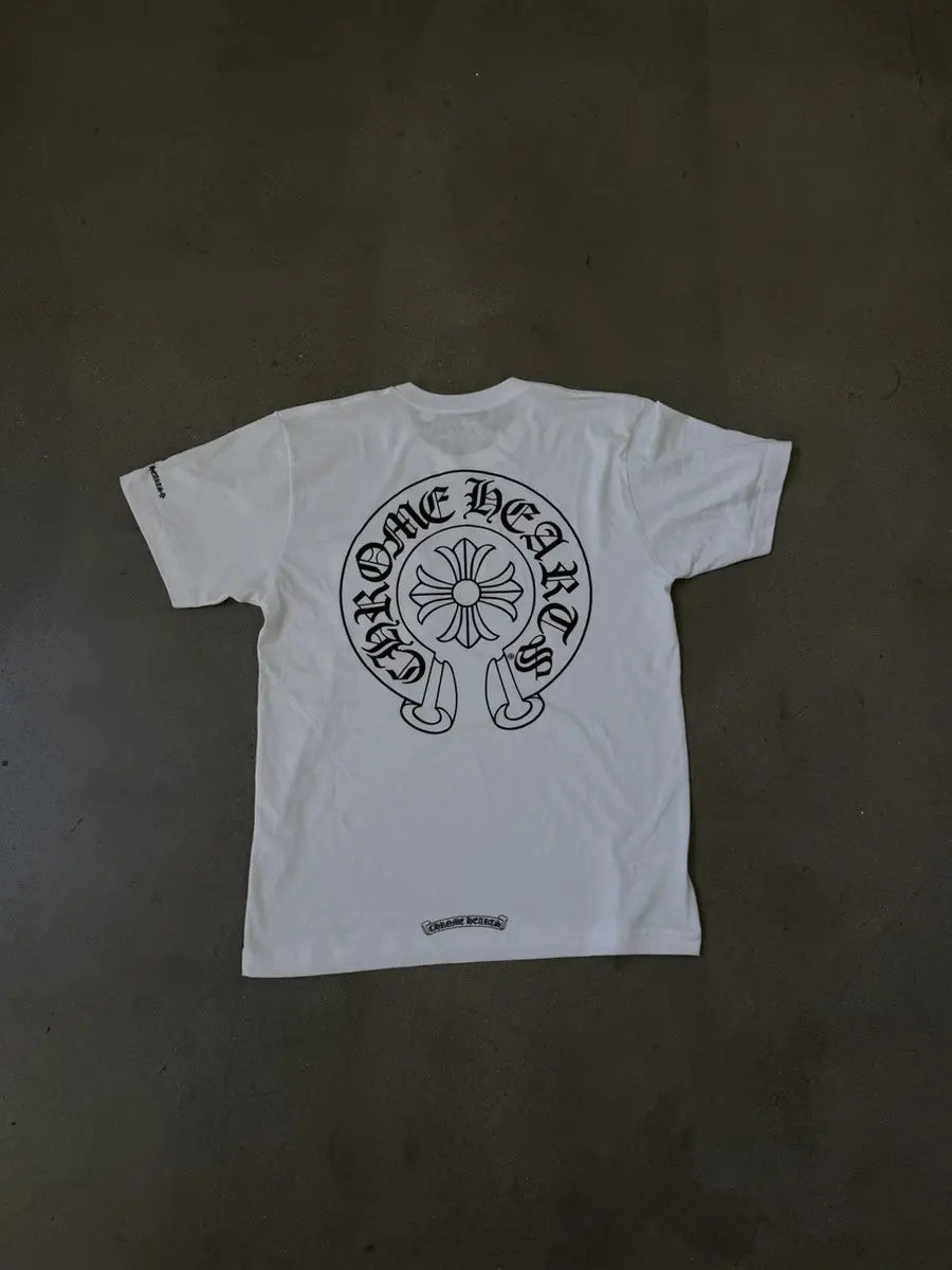 Chrome Hearts Horseshoe Logo Pocket T-Shirt White