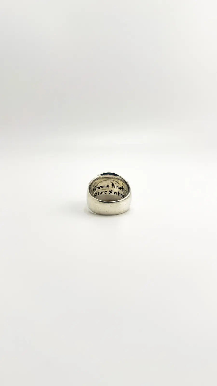 Chrome Hearts Sterling Silver Keeper Ring Chrome Hearts