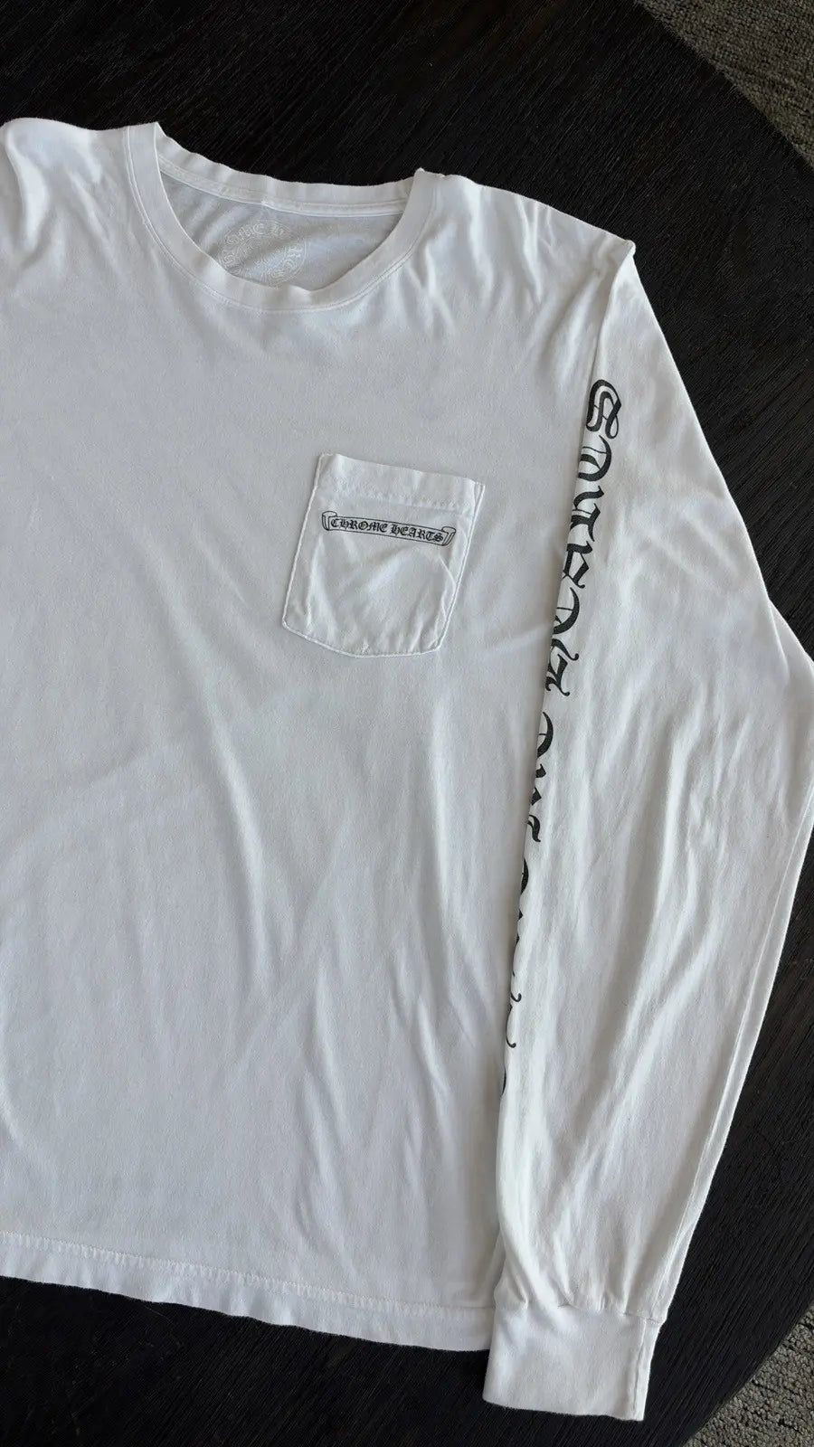 Chrome Hearts Scroll Label Long Sleeve Tee Size L Chrome Hearts