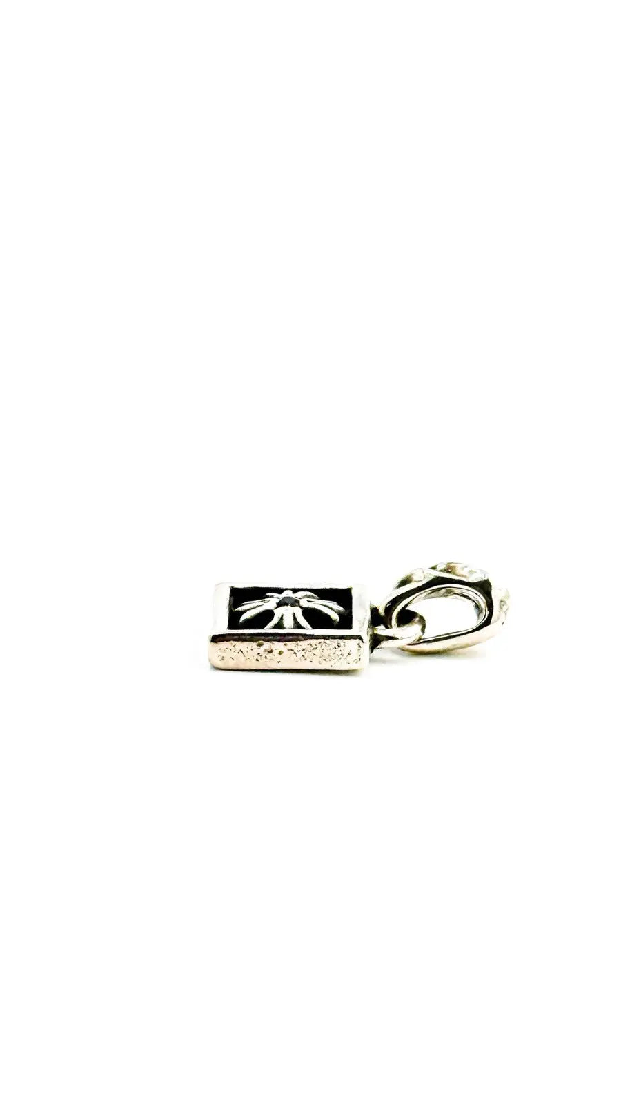 Chrome Hearts Blue Sapphire Framed CH Plus Pendant