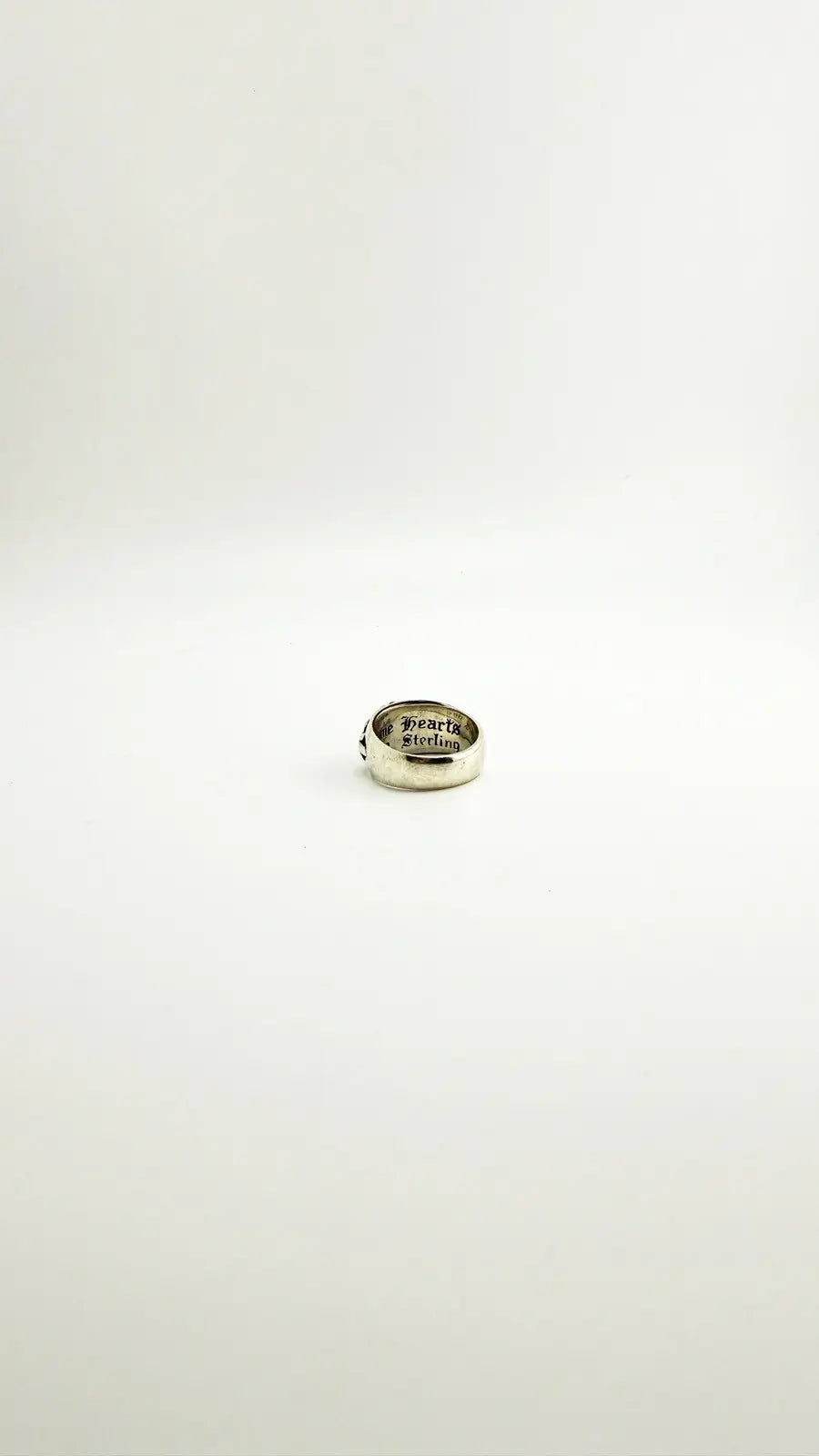 Chrome Hearts Sterling Silver Floral Cross Ring Chrome Hearts