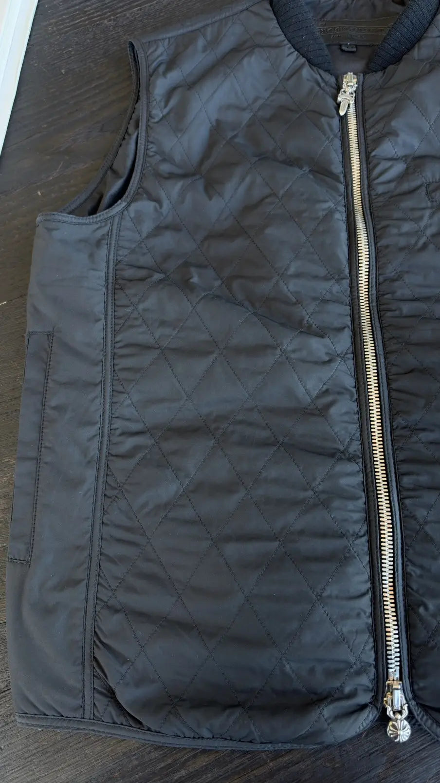Chrome Hearts Quilted "Papa" Vest Size M Chrome Hearts