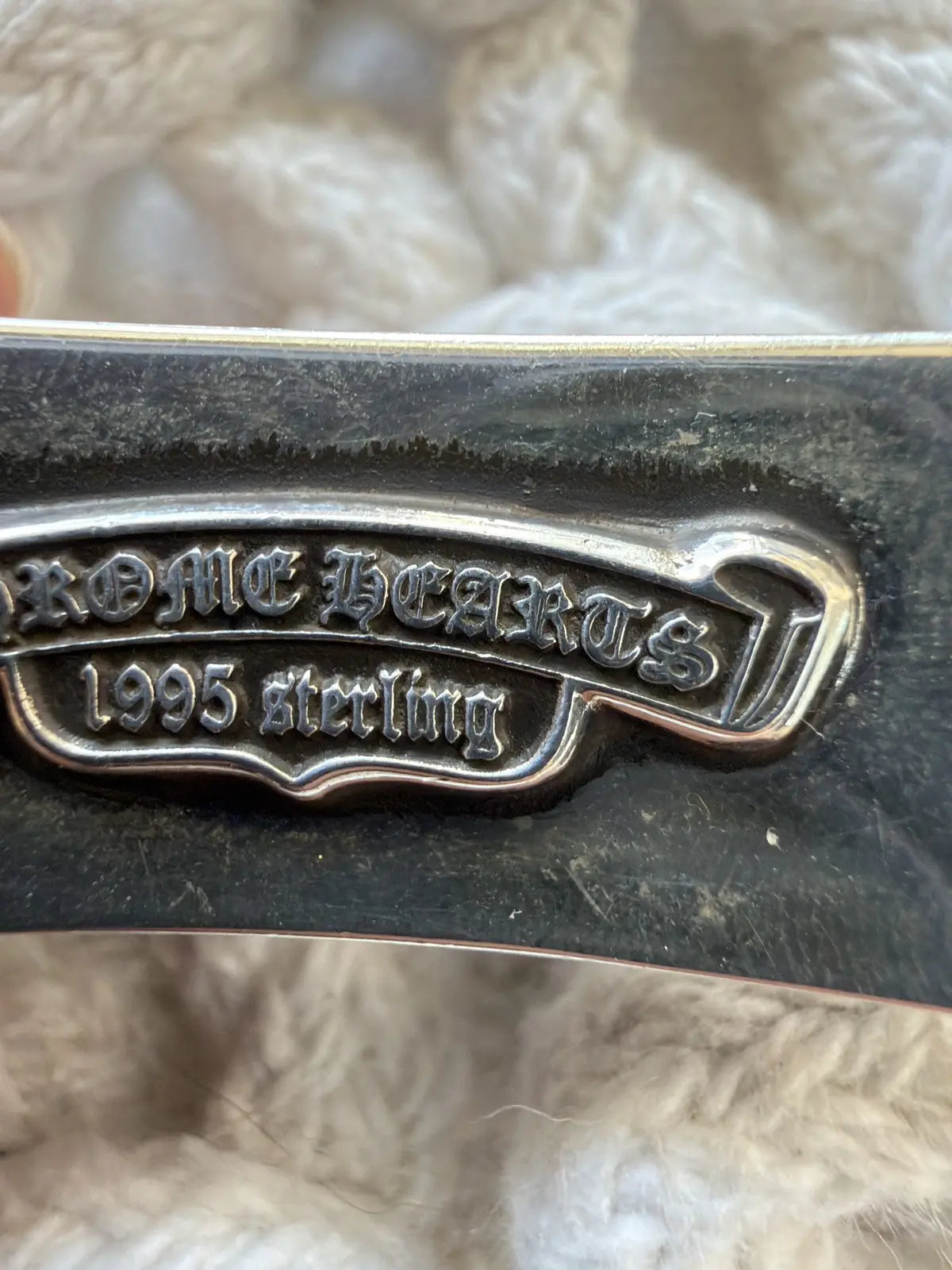Chrome Hearts Fancy Link Dagger ID Bracelet