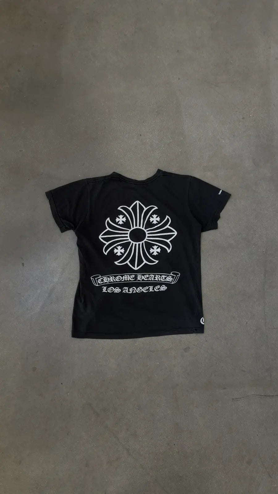 Chrome Hearts LA Exclusive Scroll Label Cross T-Shirt