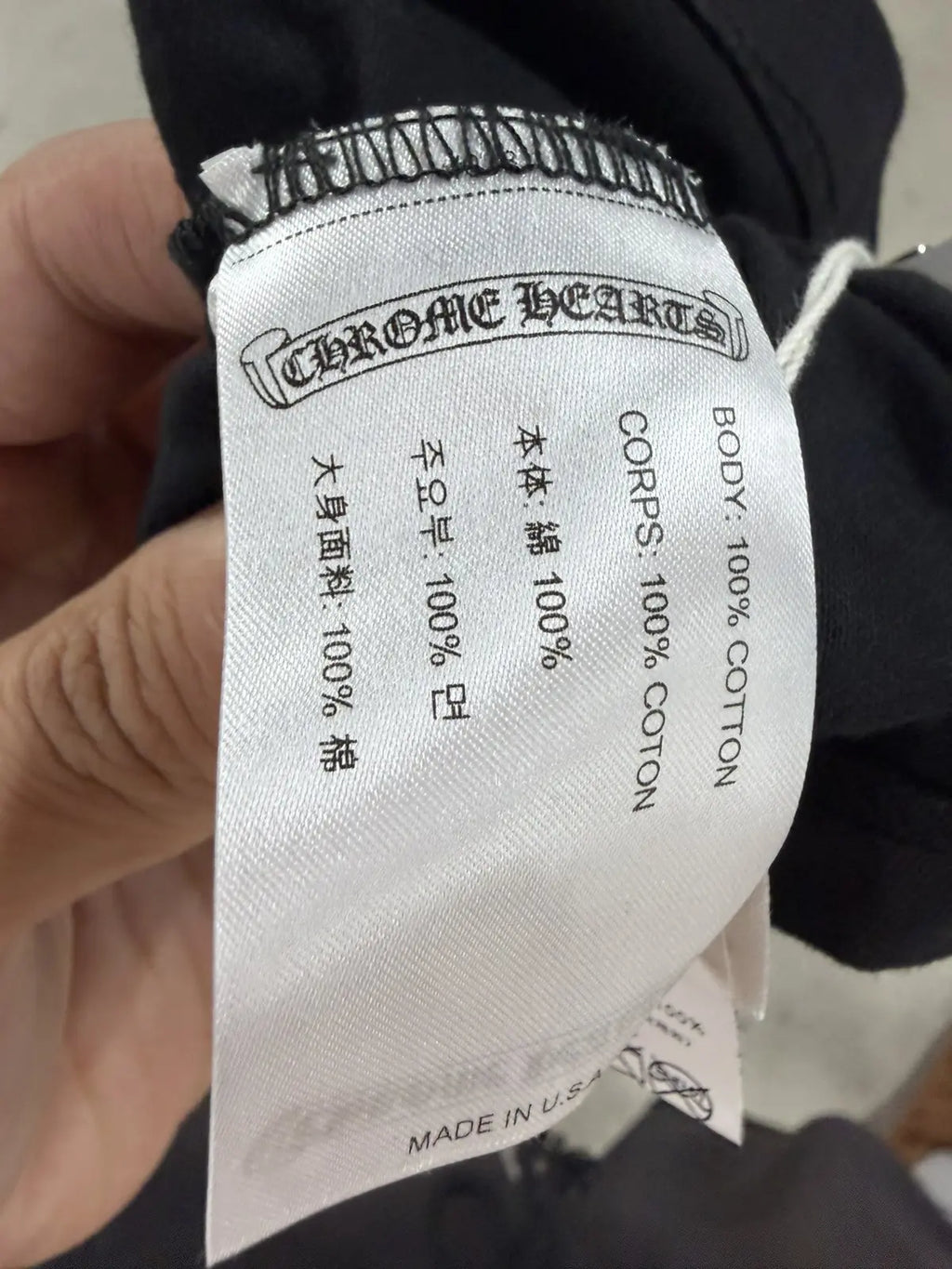 Chrome Hearts Foti Miss Lerlene Black Short Sleeve Tee