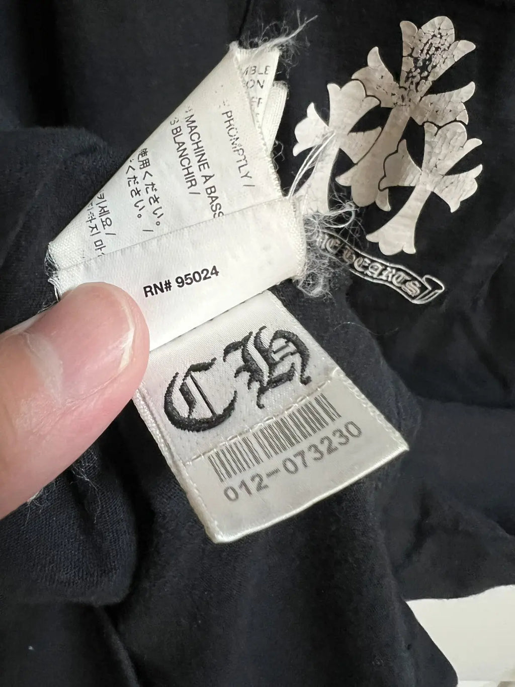 2010s Chrome Hearts Spine Triple Cross Tee
