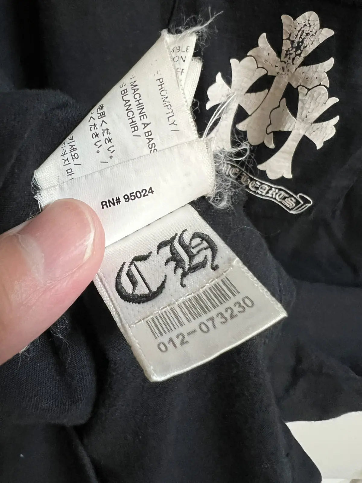 2010s Chrome Hearts Spine Triple Cross Tee