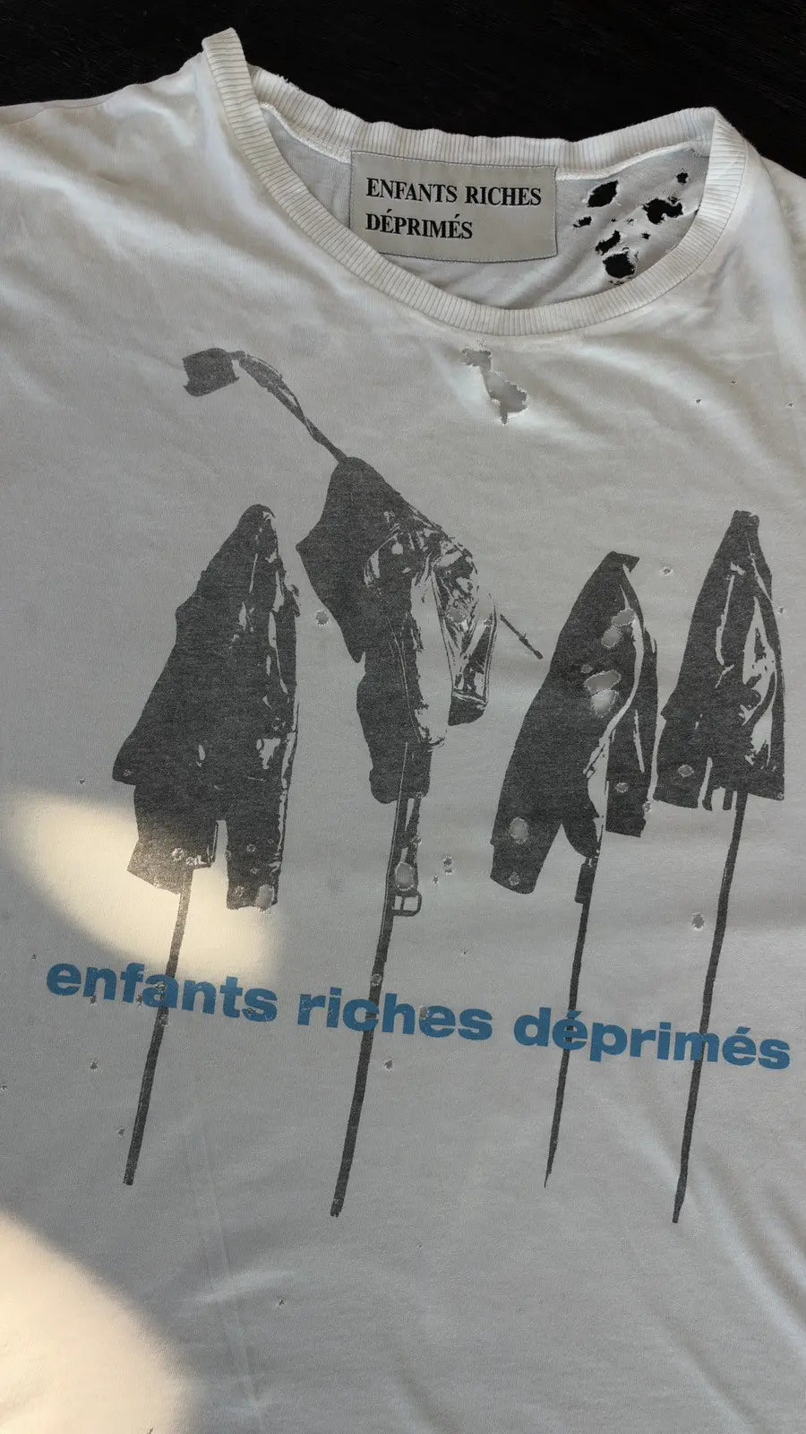 Enfants Riches Déprimés White Graphic T-Shirt Size M Enfants Riches Déprimés