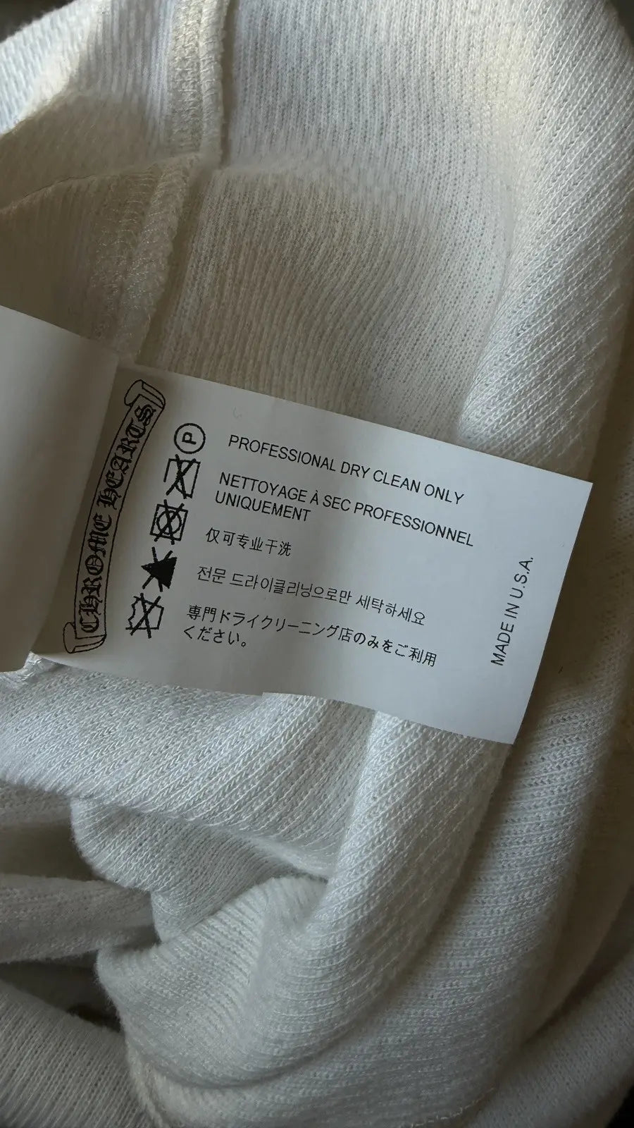 Chrome Hearts Thermal Sliver Onesie Featuring Cross Patches