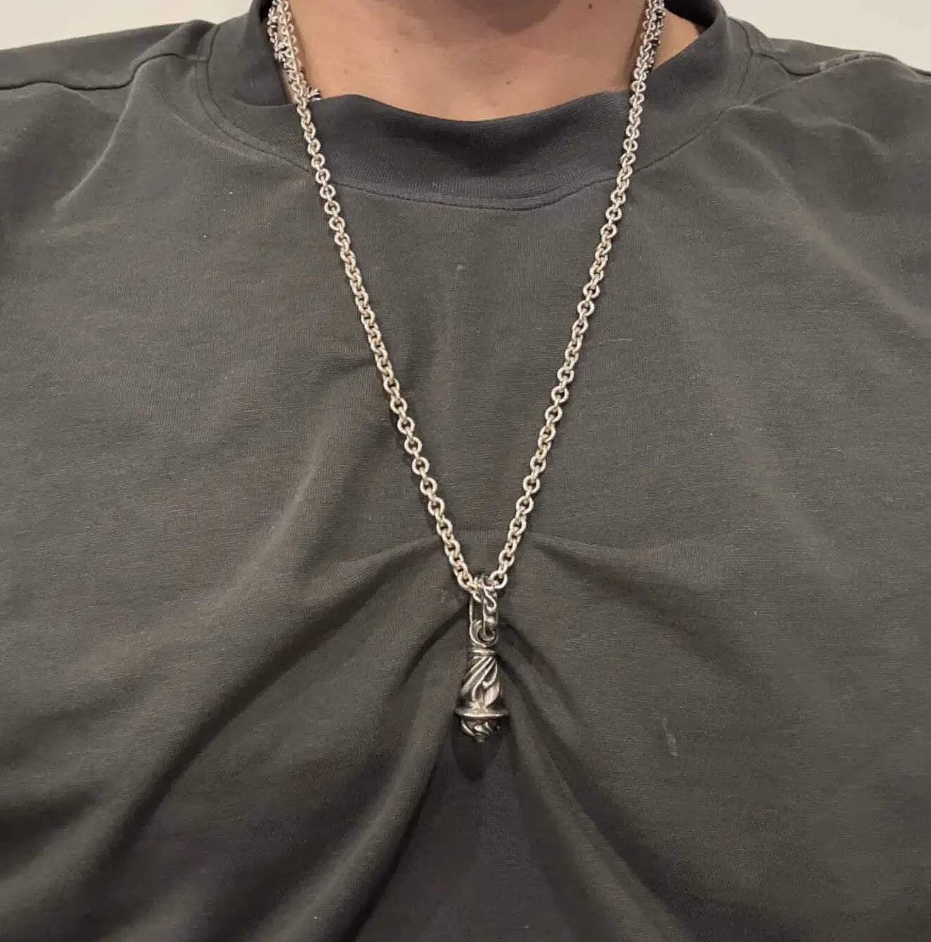 Chrome Hearts .925 Sliver Capana Pendant