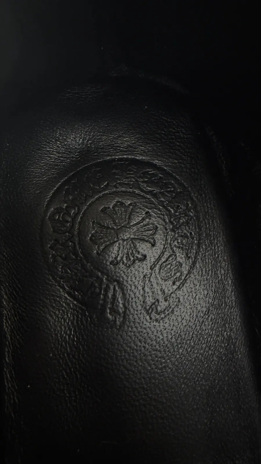 Chrome Hearts Black Corduroy Dagger Slippers