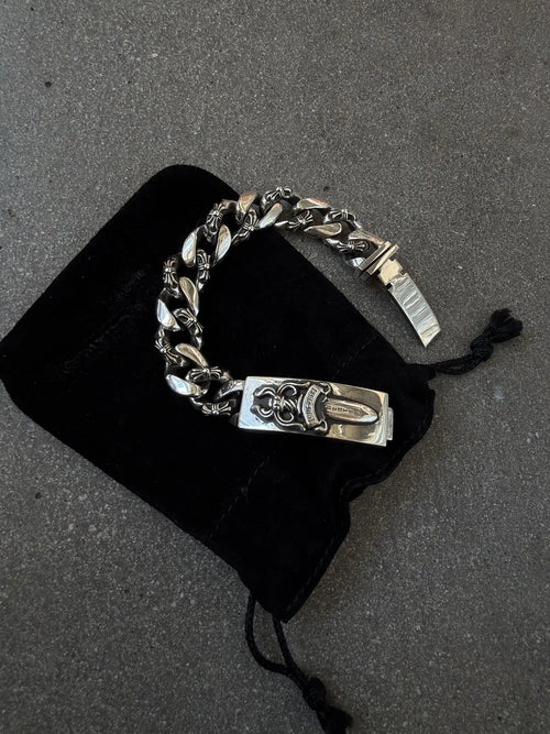 Chrome Hearts Fancy Link Dagger ID Bracelet