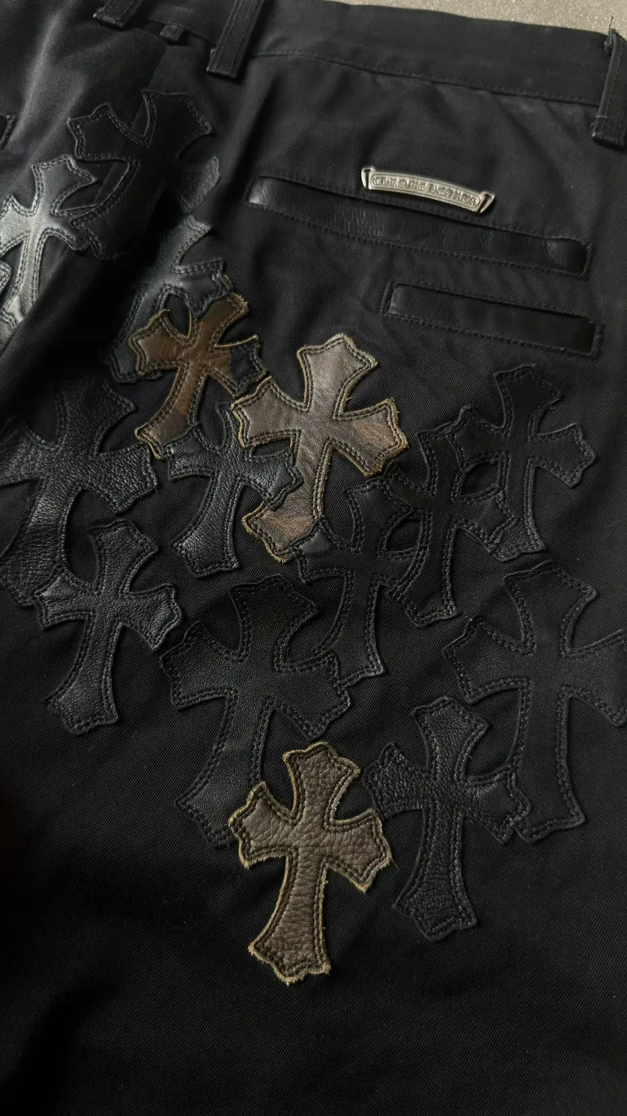 Chrome Hearts Flooded Back Patches Chino Pants