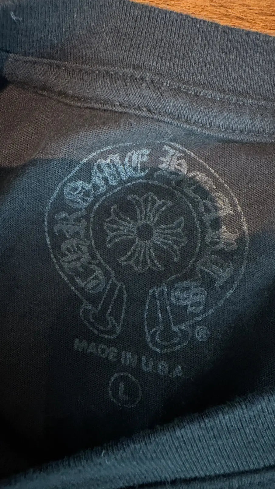 Chrome Hearts Scroll Logo Long-Sleeve T-Shirt Size L Chrome Hearts