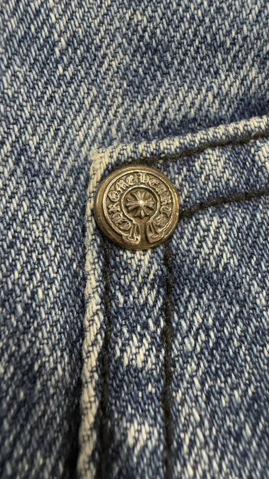 Chrome Hearts Double Knee Denim Carpenter Shorts