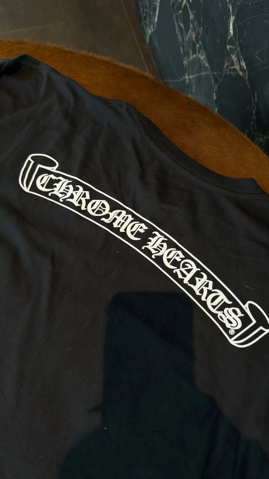 Chrome Hearts Scroll Logo Long-Sleeve T-Shirt Size XXL Chrome Hearts